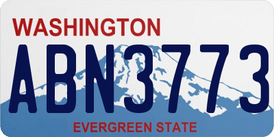 WA license plate ABN3773