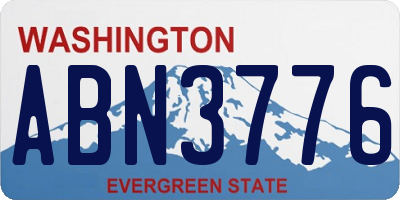 WA license plate ABN3776