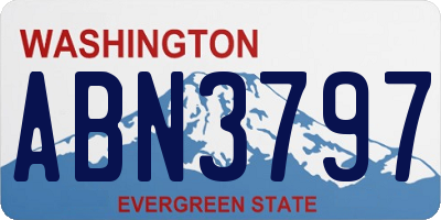 WA license plate ABN3797