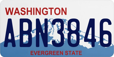 WA license plate ABN3846