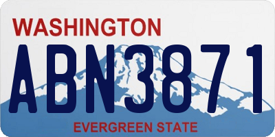 WA license plate ABN3871