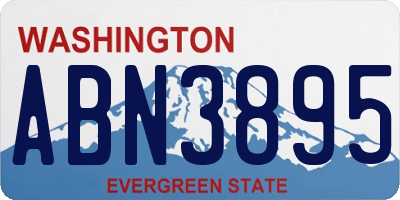 WA license plate ABN3895