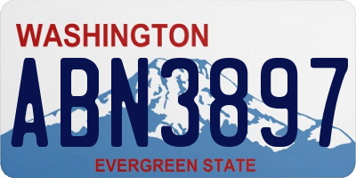 WA license plate ABN3897