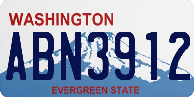 WA license plate ABN3912