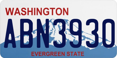 WA license plate ABN3930