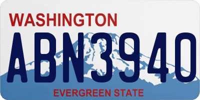 WA license plate ABN3940