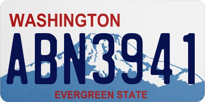 WA license plate ABN3941