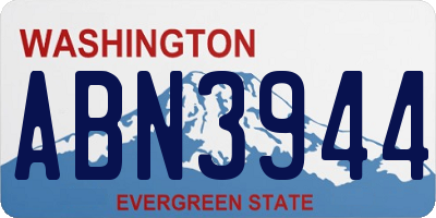 WA license plate ABN3944