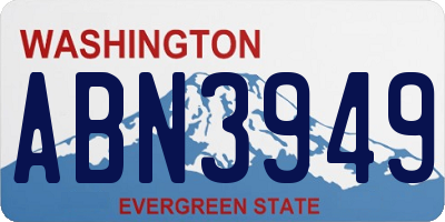 WA license plate ABN3949