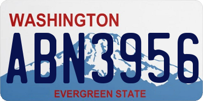 WA license plate ABN3956