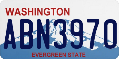 WA license plate ABN3970