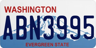 WA license plate ABN3995