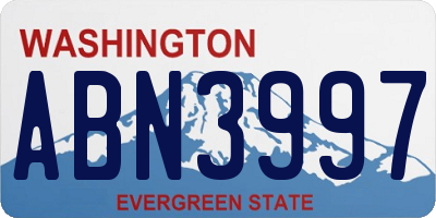WA license plate ABN3997