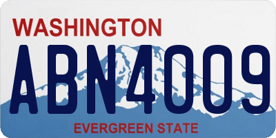 WA license plate ABN4009
