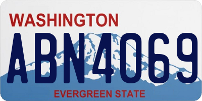 WA license plate ABN4069