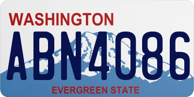 WA license plate ABN4086