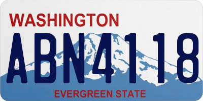WA license plate ABN4118