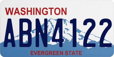 WA license plate ABN4122