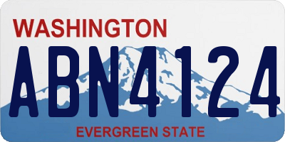 WA license plate ABN4124