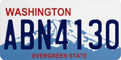 WA license plate ABN4130