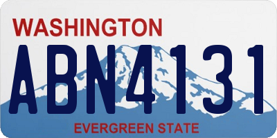 WA license plate ABN4131