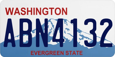 WA license plate ABN4132