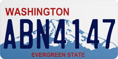 WA license plate ABN4147
