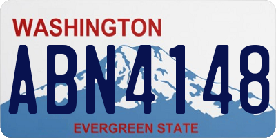 WA license plate ABN4148