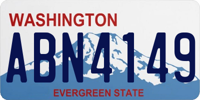 WA license plate ABN4149