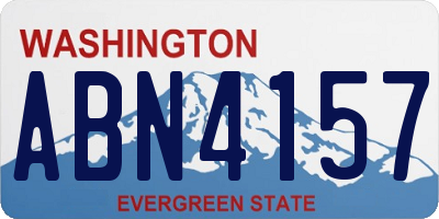 WA license plate ABN4157