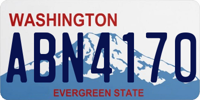 WA license plate ABN4170
