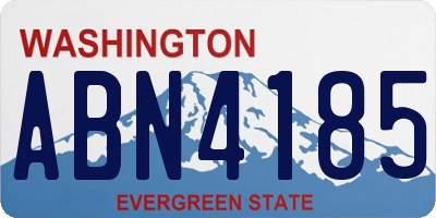 WA license plate ABN4185