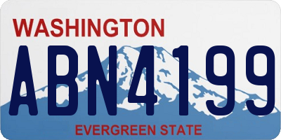 WA license plate ABN4199