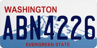 WA license plate ABN4226