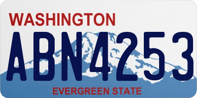 WA license plate ABN4253