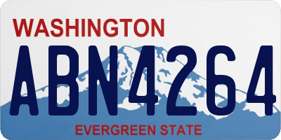 WA license plate ABN4264