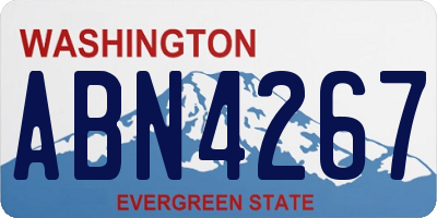 WA license plate ABN4267