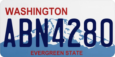 WA license plate ABN4280