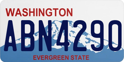 WA license plate ABN4290