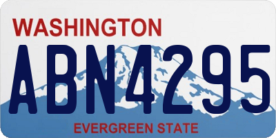 WA license plate ABN4295