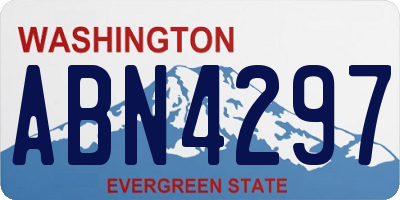 WA license plate ABN4297