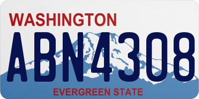 WA license plate ABN4308