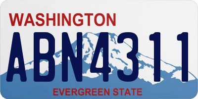 WA license plate ABN4311