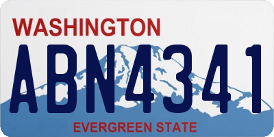 WA license plate ABN4341