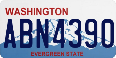 WA license plate ABN4390