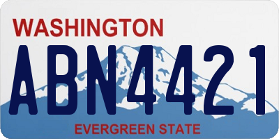 WA license plate ABN4421