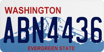 WA license plate ABN4436
