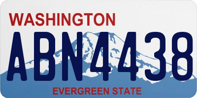 WA license plate ABN4438