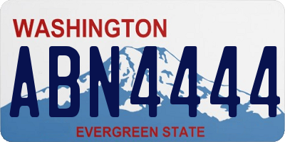 WA license plate ABN4444