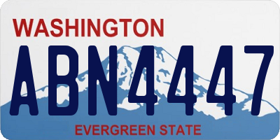 WA license plate ABN4447